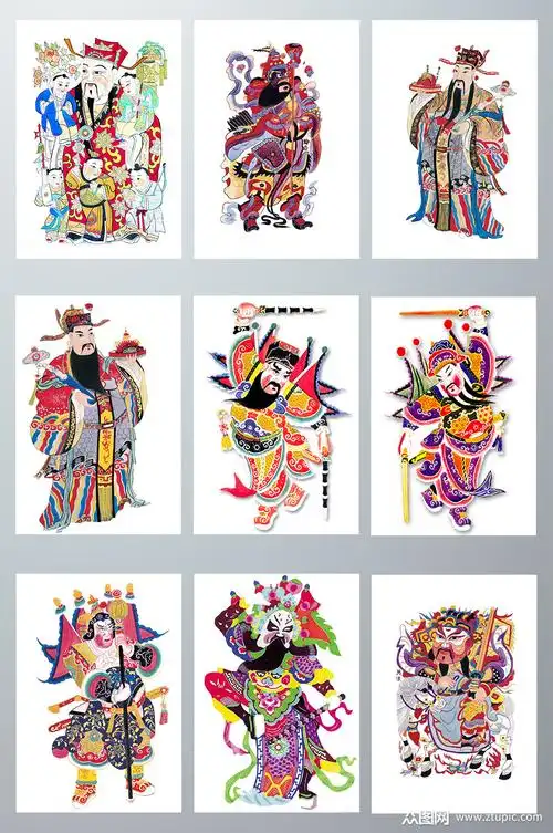 中国传统门神素材图片