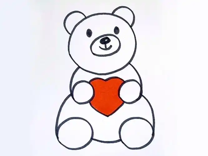 跟我一起画小熊,非常简单!