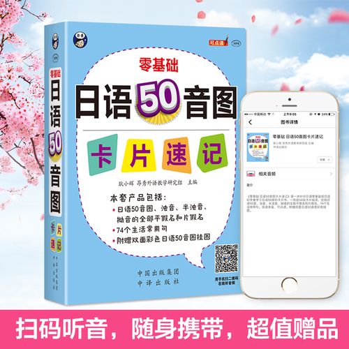 日语50音图记忆卡片日语自学零基础日语入门浊音半浊音拗音的平假名和