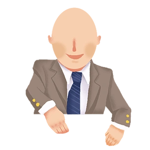 卡通可爱光头商务男子设计