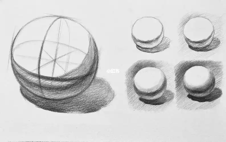 石膏球体素描方法与步骤,素描的基本功扎实与否几何体是重中之重,赶紧