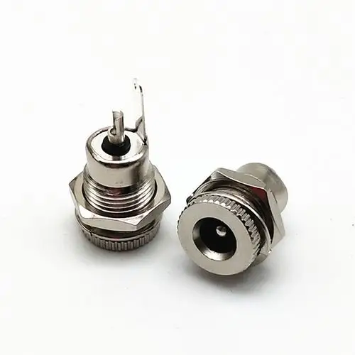 5mm母座全属圆形电源插座接头