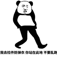 我去捡件防弹衣,你站在此地 不要乱跑 - 斗图表情包 - 爱逗图