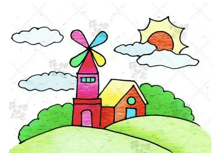 简笔画动物图画大全(简笔画风景画)