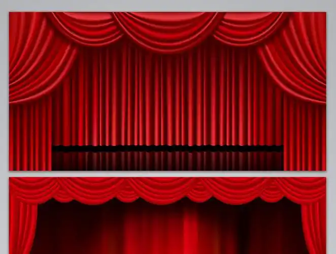 红色舞台背景设计