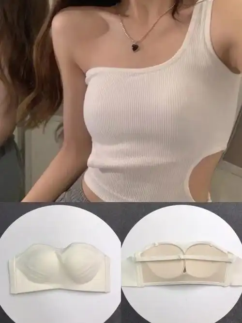 送肩带可以日常两种穿搭绝品中的经典百搭品~不跑杯,无勒痕简直就是