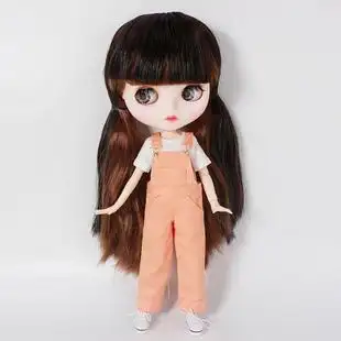 娃衣服 dbs 背带裤 blythe小布娃娃azone丽佳ob24学生套装 短袖 长裤