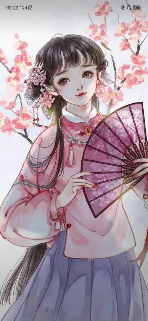 古风美图女生壁纸唯美古风的美人图手绘