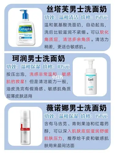 新都锐锋品商贸部: 男士洗面奶段位测评丨平价控油祛痘洗面奶推荐