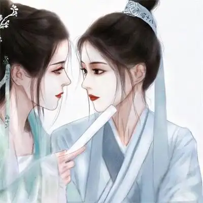 百合情侣头像古风唯美优质百合情头古风