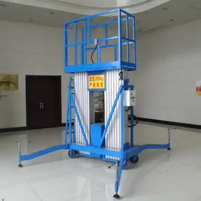 双梯防转式套缸液压升降机 30米户外高空作业用登高梯