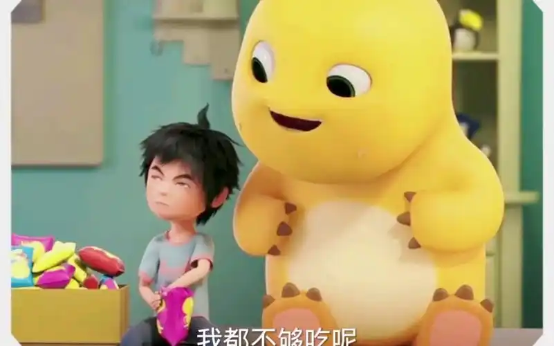 奶龙和小七搞笑动画,切土豆土豆土豆片,土豆土豆丝!