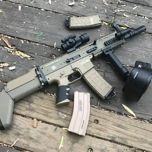 锦明scar下供弹水弹枪连发电动成人真人cs水蛋抢儿童玩具枪可发射