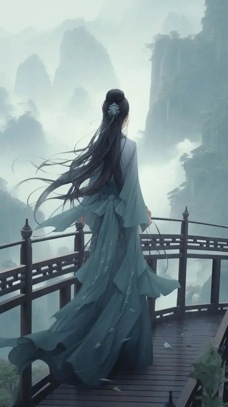 人生只有一次,你怎么舍得不发光啊!#国风 #背影 #山间 # - 抖音