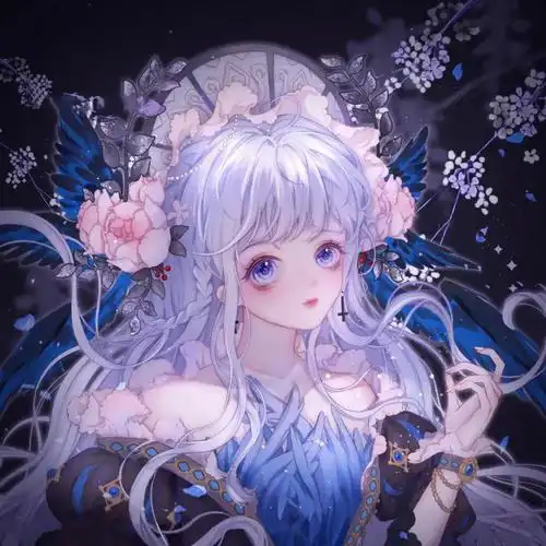 紫色系列女生头像