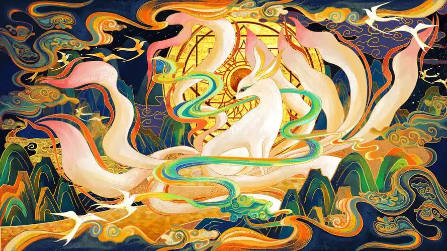 【绘画】国潮风山海经神话·万物皆有灵|插画|商业插