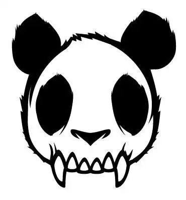 展开全部 这是潮牌"不死熊猫的logo"