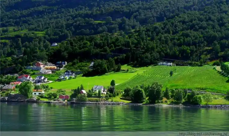 (原创)北欧四国游--挪威松恩峡湾(峡湾风光,海鸥,岸边小镇) - 漫步