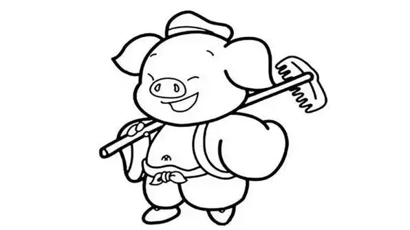 西游记猪八戒简笔画猪八戒简笔画猪八戒简笔画儿歌与知识西游记猪八戒