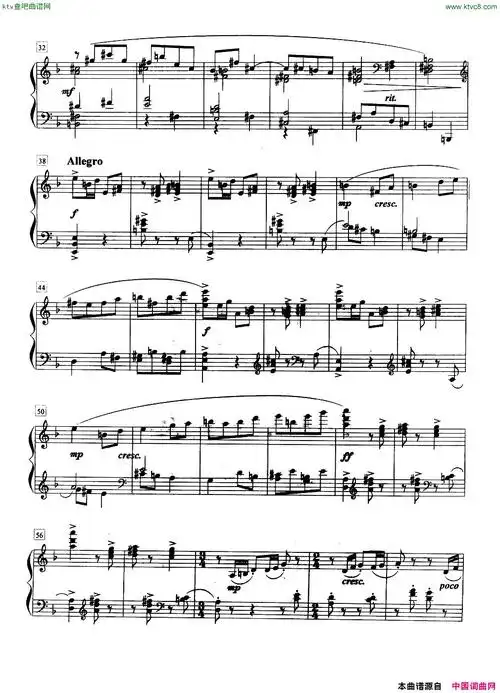 小奏鸣曲第一乐章七级a4