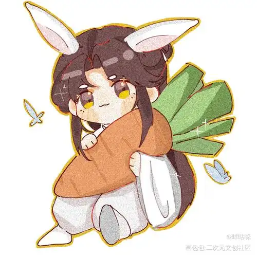 天官赐福谢怜q版绘画作品