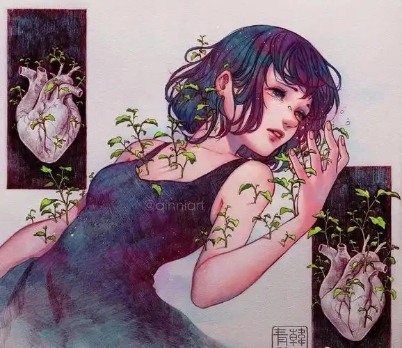 90后华裔画师韩青病世,愿天堂里有美人鱼和星星守护你_艺术