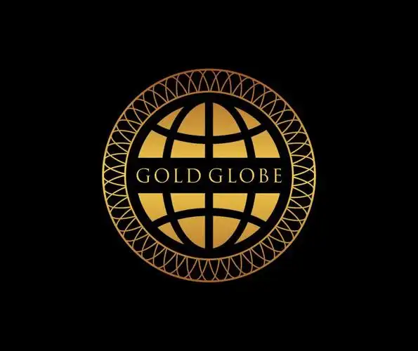 矢量黑金色创意金色环球标志设计