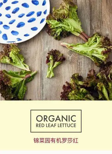 【锦菜园】有机罗莎红 250g/盒