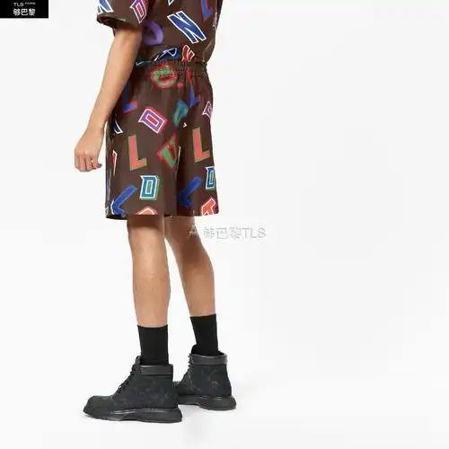 【包邮包税】 lv路易威登 21年春夏 男士 短裤 lvxnba 印花篮球短裤