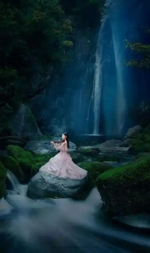 瀑布仙境碧水仙子