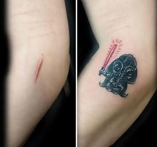 被玩坏的伤疤纹身图片9张