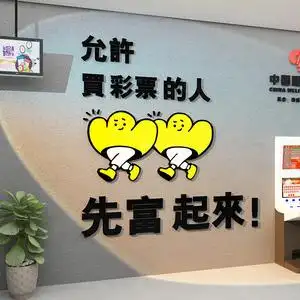 体育福利彩票店装饰背景墙面壁用品摆件吧台玻璃门布置贴纸创意画