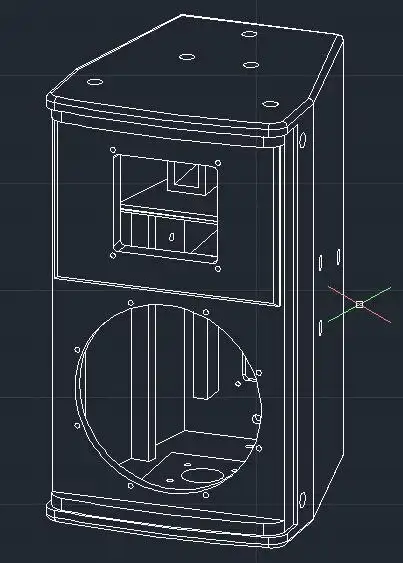 autocad二维空间如何画这种音箱设计图,画图顺序是怎样的,应该遵循