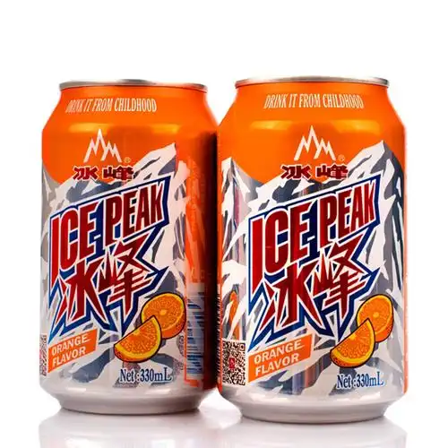 冰峰汽水330ml陕西80后怀旧碳酸饮料批发西安冰峰果汁易拉罐听装汽水
