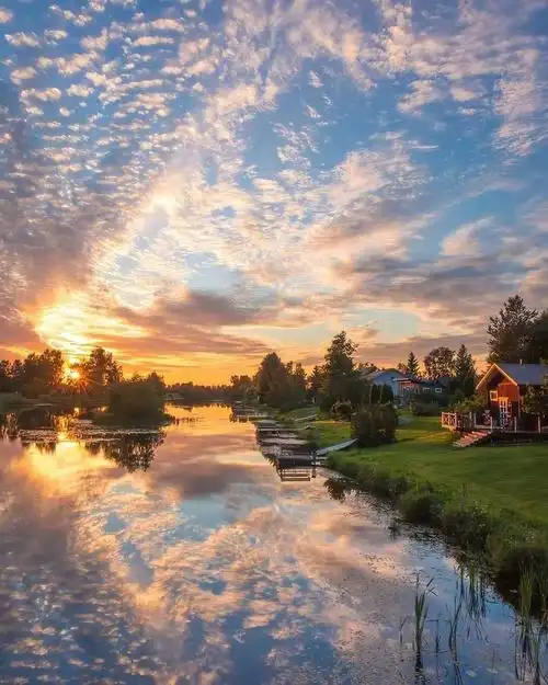 夏季的芬兰美景