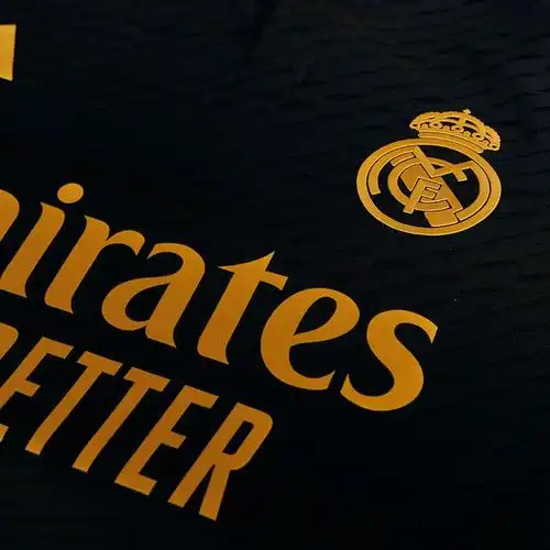 皇马第二客场球员版透气凉爽足球运动短袖球衣男装adidas阿迪达斯