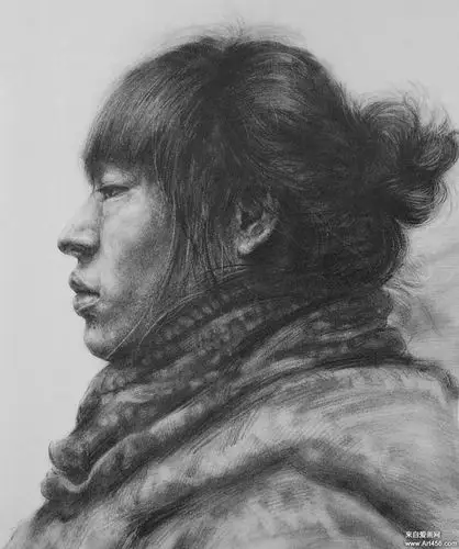 2011年中国美术学院优秀素描人物头像试卷