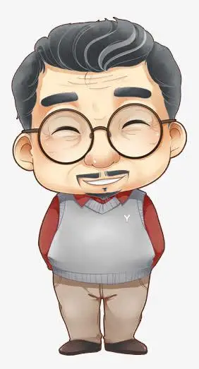 手绘/卡通 卡通元素 > 手绘慈祥眼镜老爷爷 收藏 [声明] 觅元素所有