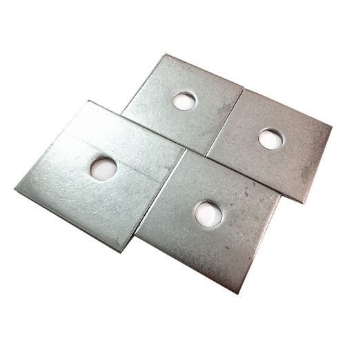 定制适用04不锈钢固定片铁片方管方底底片楼梯圆管头封口堵头预埋片