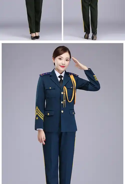 军装礼服班升旗手服装军鼓乐队演出服仪仗队成人男女套装