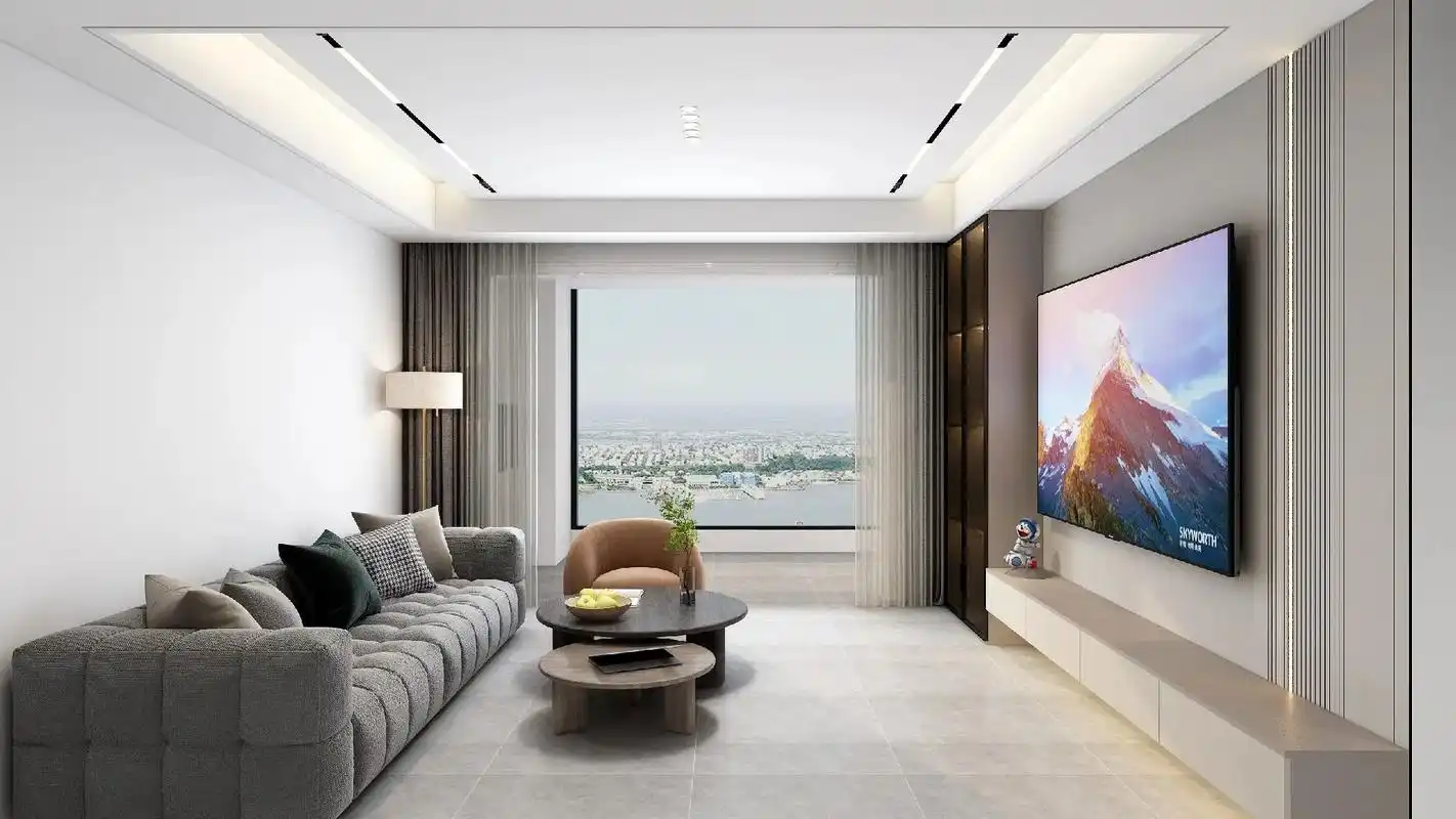 全屋定制效果图,奶咖色系列.#全屋设计 #现代简约 #效果图 - 抖音