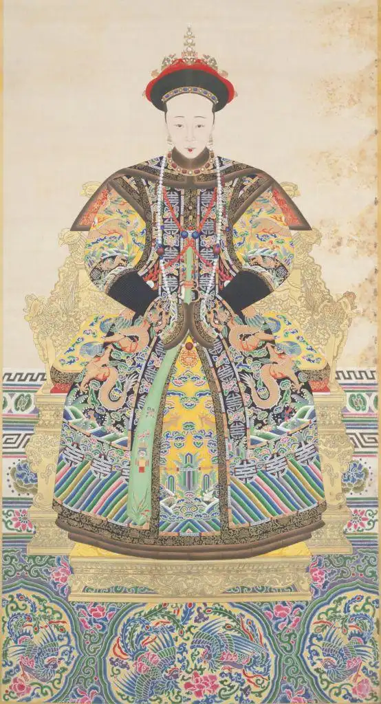 清人画孝穆成皇后像