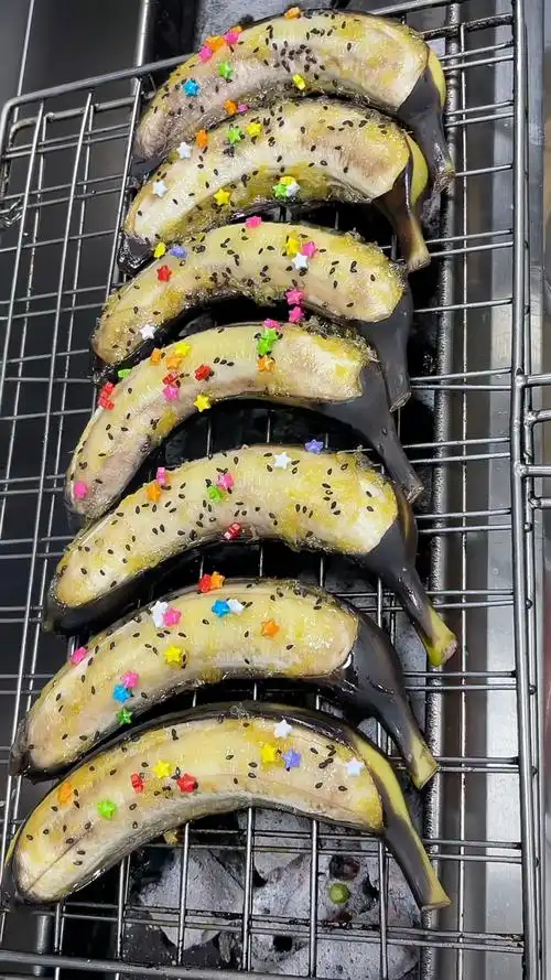 烧烤美食之烤香蕉