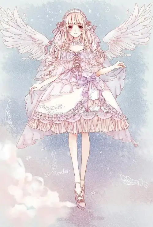 二次元 洛丽塔 lolita 小裙子 图源微博 作者见水印 侵删致歉