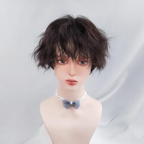 贝儿假发女可爱短卷发玉米烫自然短发整顶时尚网红假毛羊毛卷短发