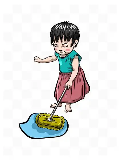 【拖地人物手绘】图片免费下载_拖地人物手绘素材_拖地人物手绘模板