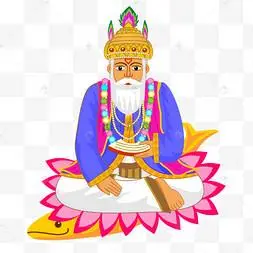 印度农历新年切蒂钱德的神明坐在