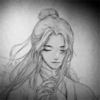 古风黑白头像男生水墨图片