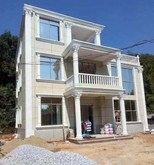 市农村别墅外墙水包水效果图案例|高端别墅 - 南昌呱呱亮涂料有限公司