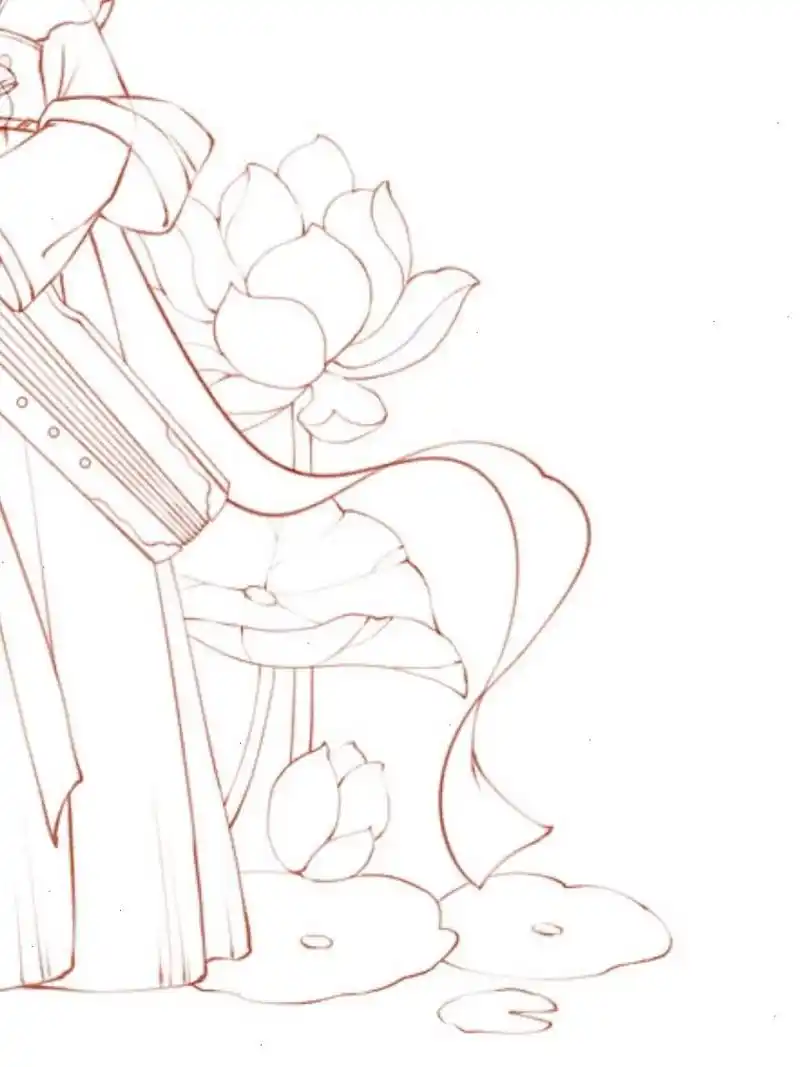 古风q萌小女孩 |线稿